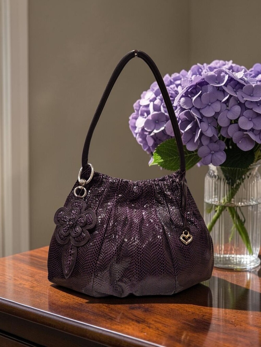 Brighton Leather Nolita Hobo Handbag